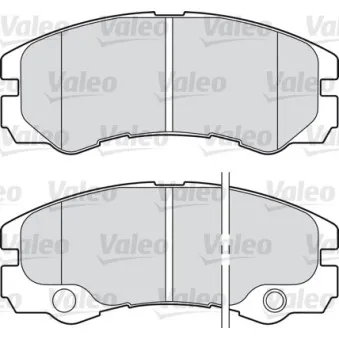 Jeu de 4 plaquettes de frein avant VALEO 598460