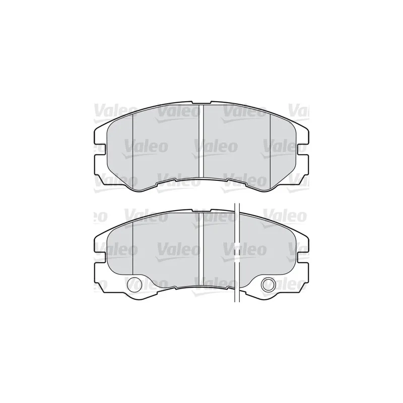 Jeu de 4 plaquettes de frein avant VALEO 598460