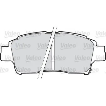 Jeu de 4 plaquettes de frein avant VALEO 598576