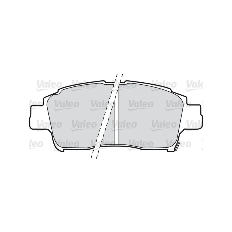 Jeu de 4 plaquettes de frein avant VALEO 598576