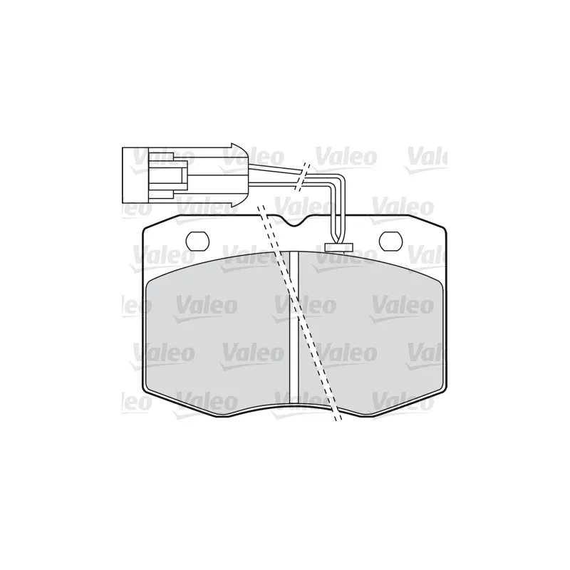 Jeu de 4 plaquettes de frein avant VALEO 598586