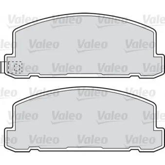 Jeu de 4 plaquettes de frein avant VALEO 598615