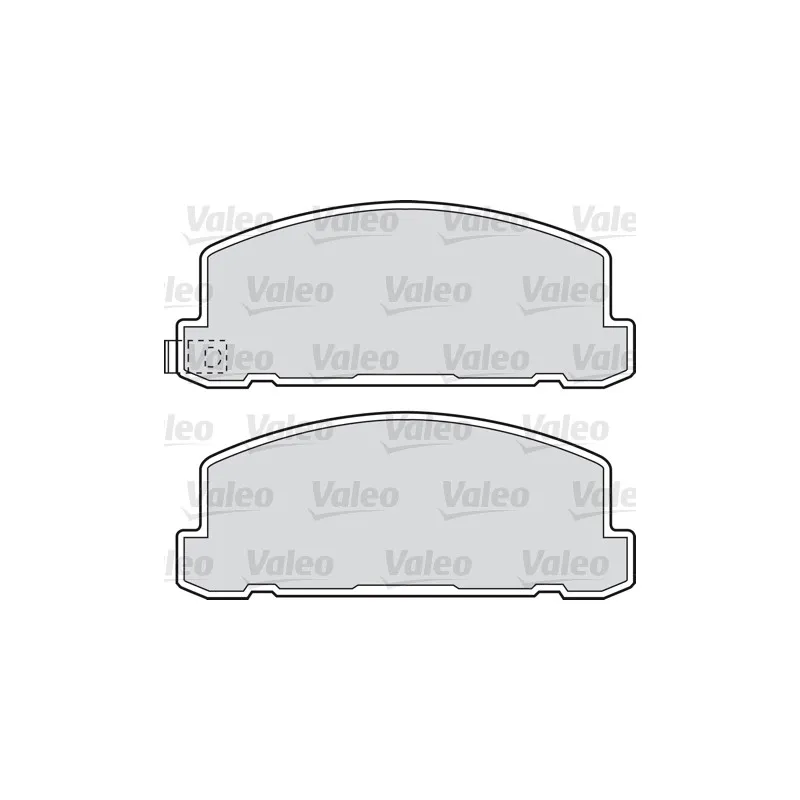 Jeu de 4 plaquettes de frein avant VALEO 598615