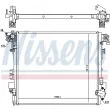 Radiateur, refroidissement du moteur NISSENS 606952 - Visuel 2