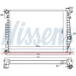 Radiateur, refroidissement du moteur NISSENS 606953 - Visuel 2