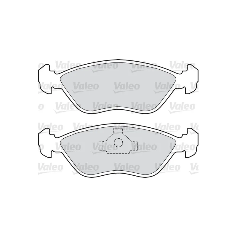 Jeu de 4 plaquettes de frein avant VALEO 598684