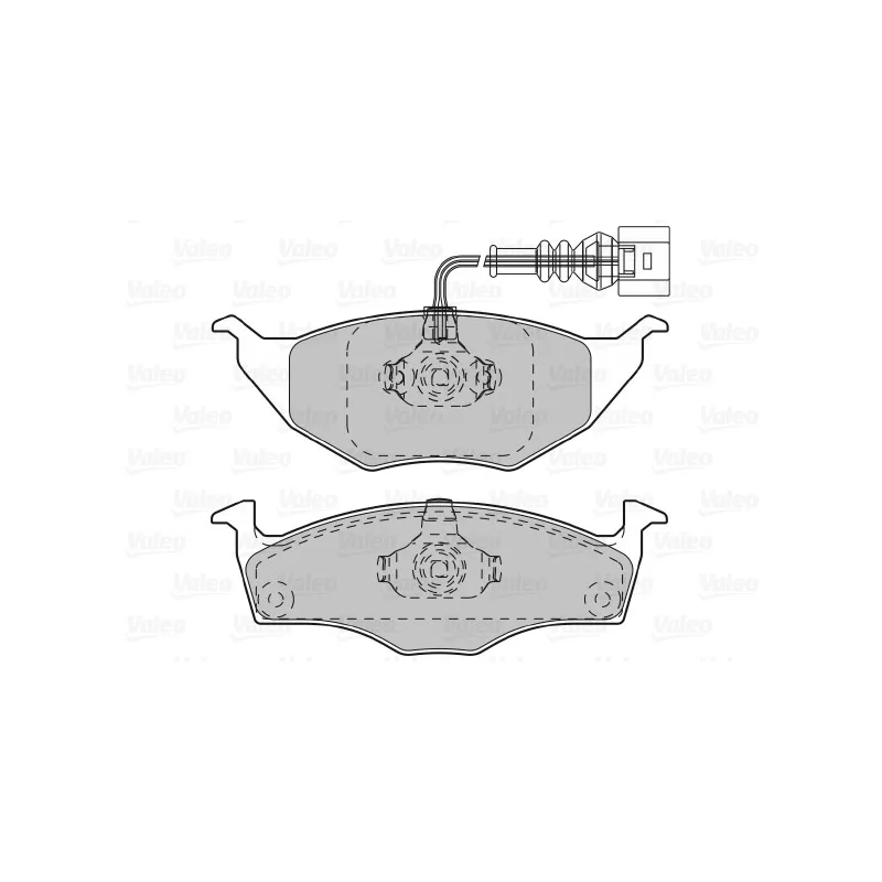 Jeu de 4 plaquettes de frein avant VALEO 598734