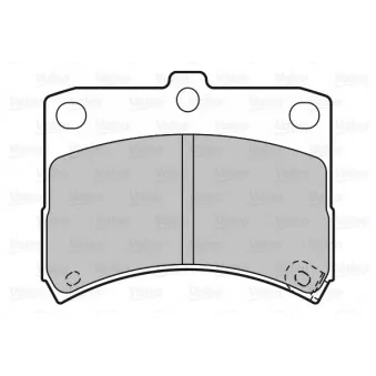 Jeu de 4 plaquettes de frein avant VALEO 598883