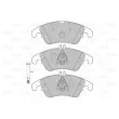 Jeu de 4 plaquettes de frein avant VALEO 601388 - Visuel 2