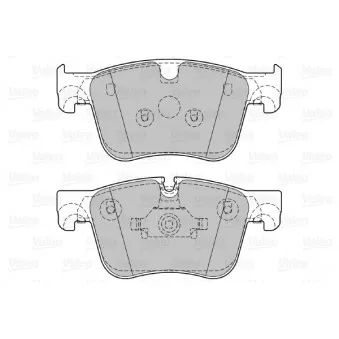Jeu de 4 plaquettes de frein avant VALEO 601397