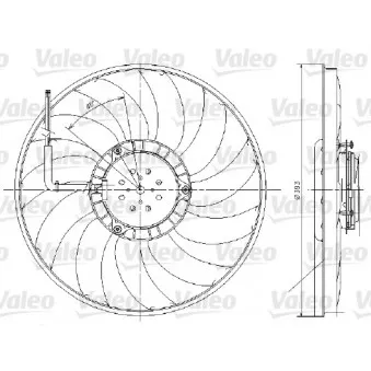 Ventilateur, refroidissement du moteur VALEO 696017