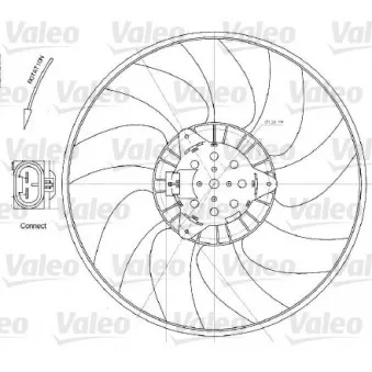 Ventilateur, refroidissement du moteur VALEO 696028