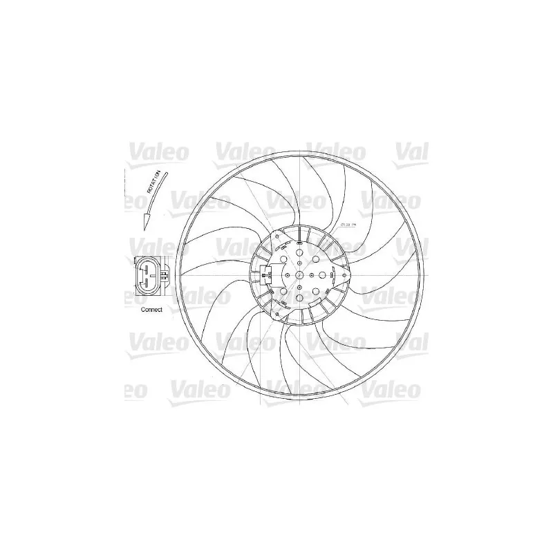 Ventilateur, refroidissement du moteur VALEO 696028