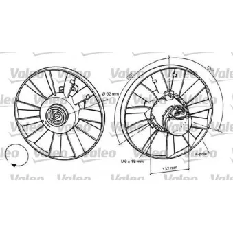 Ventilateur, refroidissement du moteur VALEO 696057
