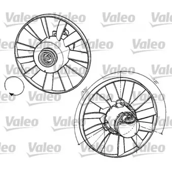 Ventilateur, refroidissement du moteur VALEO 696059