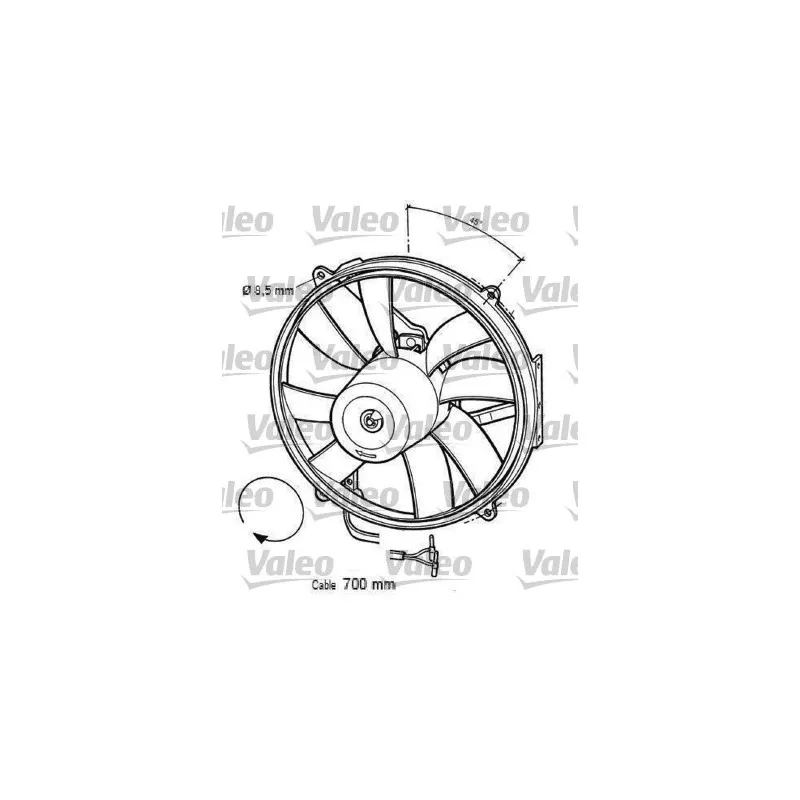 Ventilateur, refroidissement du moteur VALEO 696063