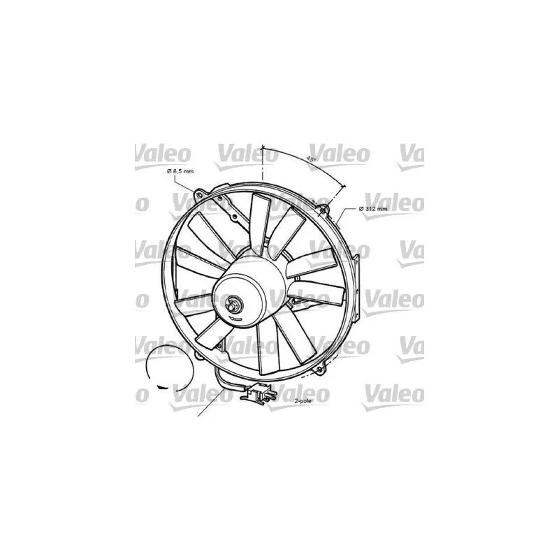 Ventilateur, refroidissement du moteur VALEO 696068