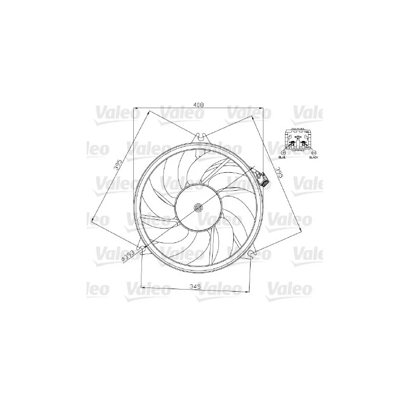 Ventilateur, refroidissement du moteur VALEO 696071