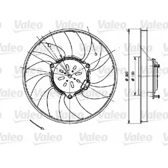 Ventilateur, refroidissement du moteur VALEO 696082