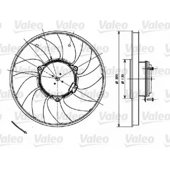 Ventilateur, refroidissement du moteur VALEO 696083