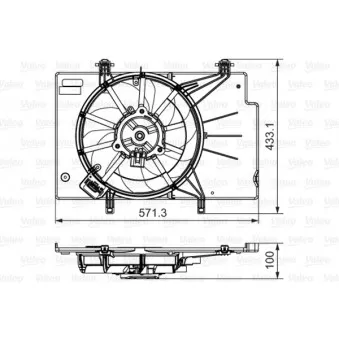 Ventilateur, refroidissement du moteur VALEO 696346