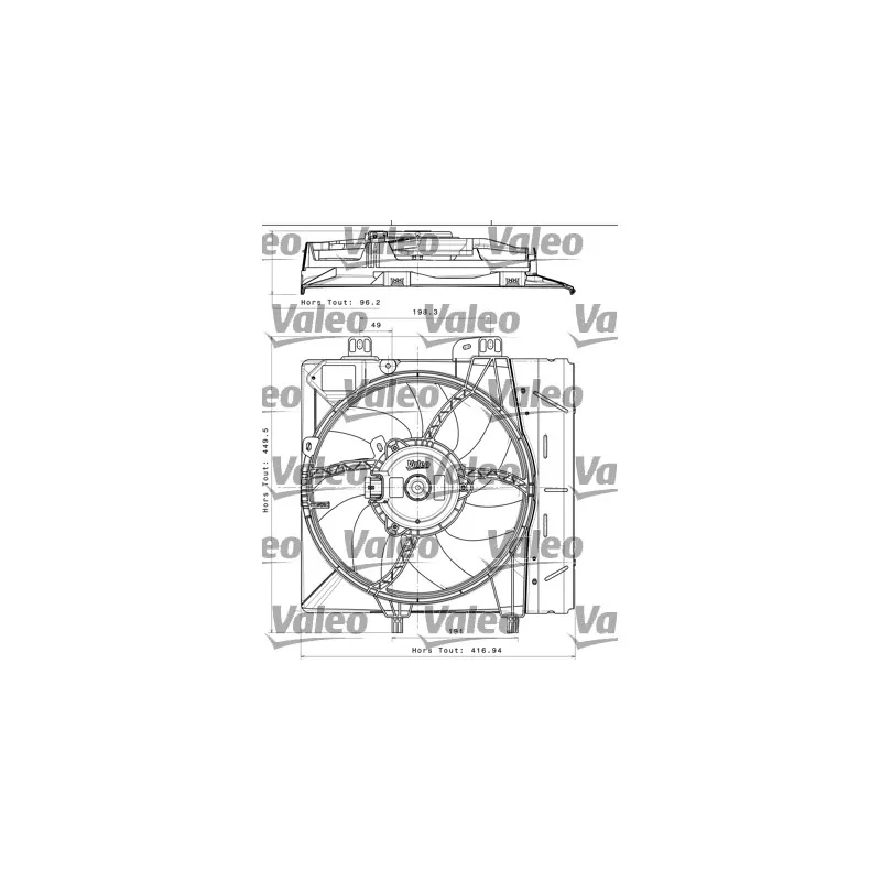 Ventilateur, refroidissement du moteur VALEO 696393