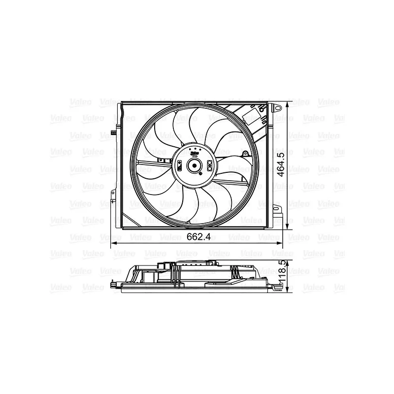 Ventilateur, refroidissement du moteur VALEO 696881