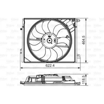 Ventilateur, refroidissement du moteur VALEO 696882