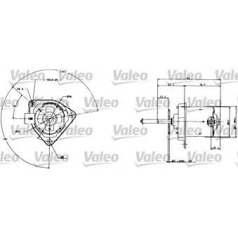 Moteur électrique, ventilateur pour radiateurs VALEO 698005