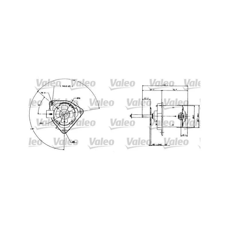 Moteur électrique, ventilateur pour radiateurs VALEO 698005