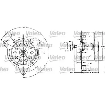 Moteur électrique, ventilateur pour radiateurs VALEO 698007