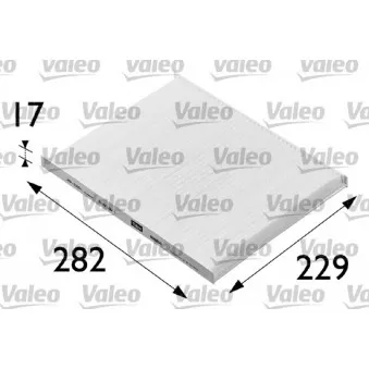 Filtre, air de l'habitacle VALEO 698200