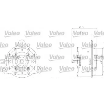 Moteur électrique, ventilateur pour radiateurs VALEO 698301