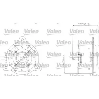 Moteur électrique, ventilateur pour radiateurs VALEO 698305