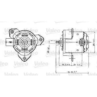 Moteur électrique, ventilateur pour radiateurs VALEO 698317