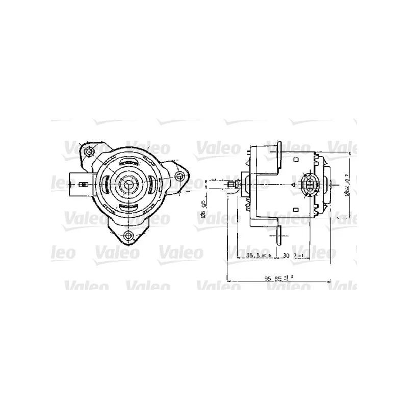 Moteur électrique, ventilateur pour radiateurs VALEO 698317