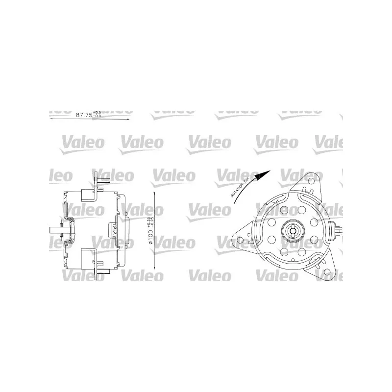 Moteur électrique, ventilateur pour radiateurs VALEO 698343