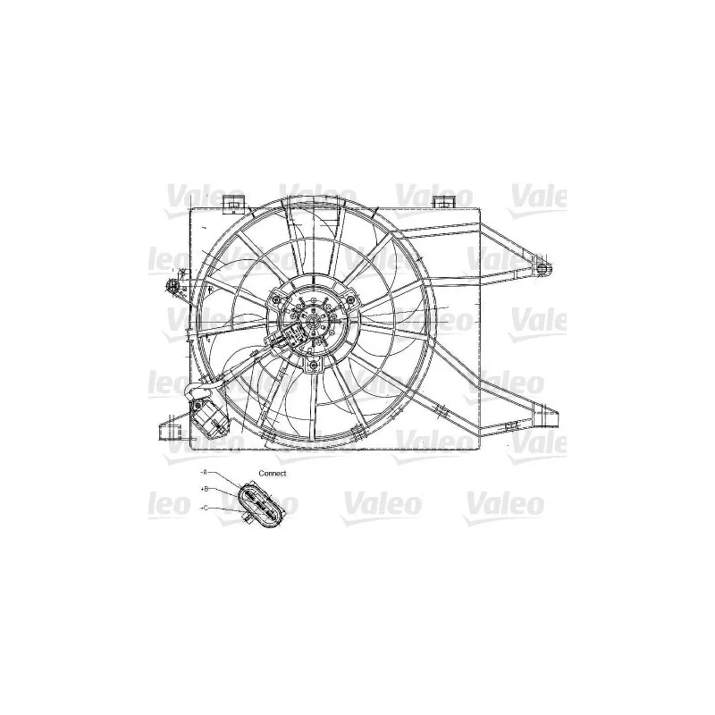 Ventilateur, refroidissement du moteur VALEO 698344