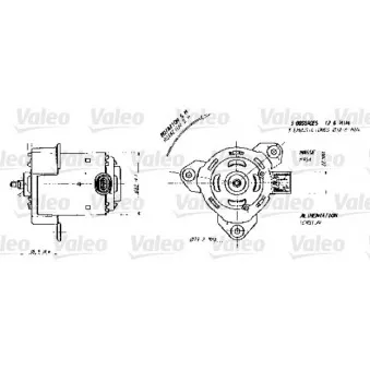 Moteur électrique, ventilateur pour radiateurs VALEO 698356