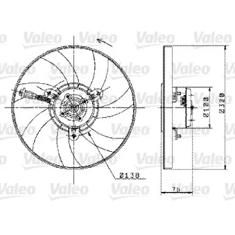 Ventilateur, refroidissement du moteur VALEO 698358