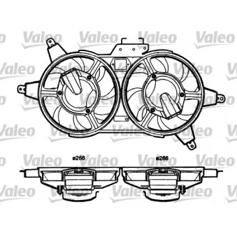 Ventilateur, refroidissement du moteur VALEO 698362