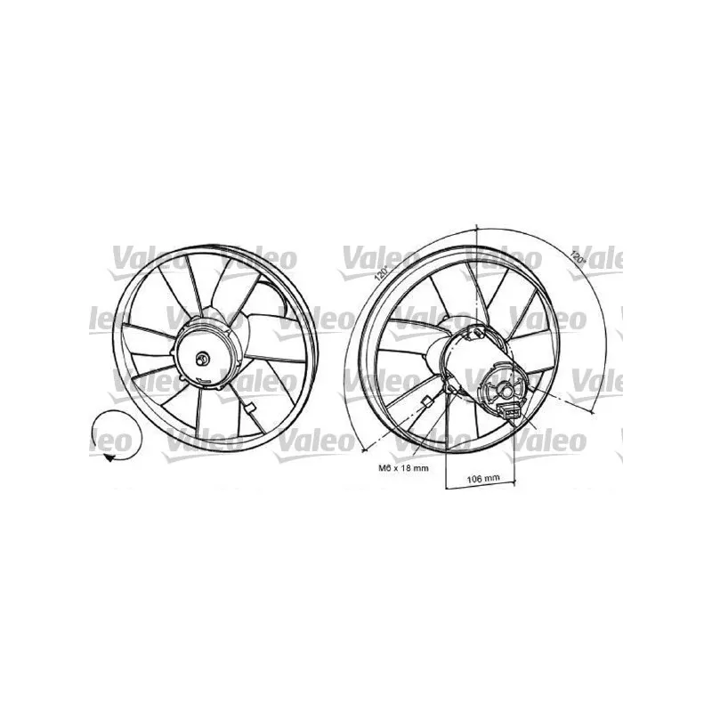Ventilateur, refroidissement du moteur VALEO 698367