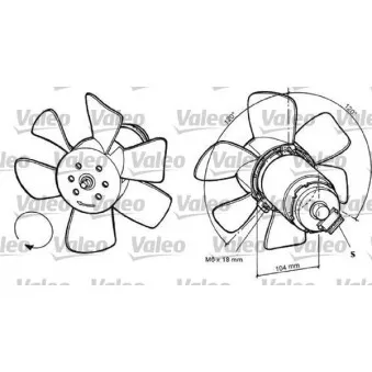 Ventilateur, refroidissement du moteur VALEO 698369
