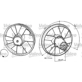 Ventilateur, refroidissement du moteur VALEO 698370