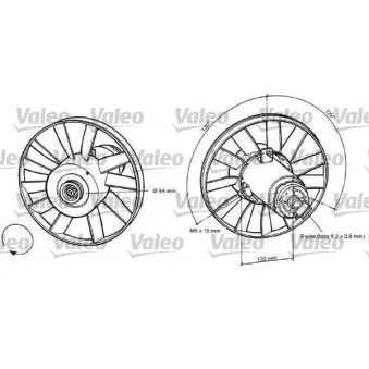 Ventilateur, refroidissement du moteur VALEO 698371