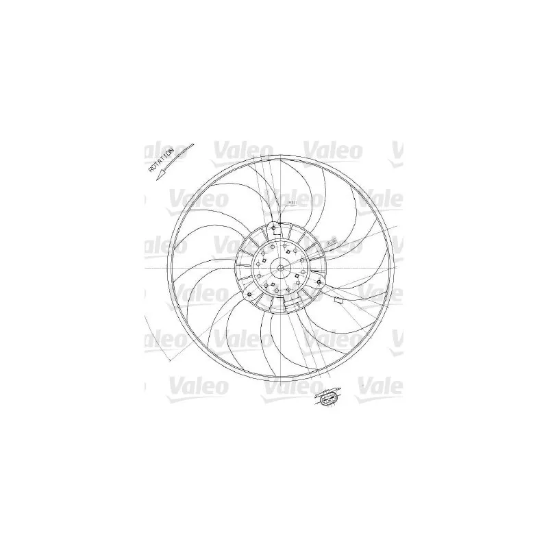 Ventilateur, refroidissement du moteur VALEO 698412