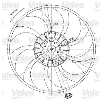 Ventilateur, refroidissement du moteur VALEO 698424