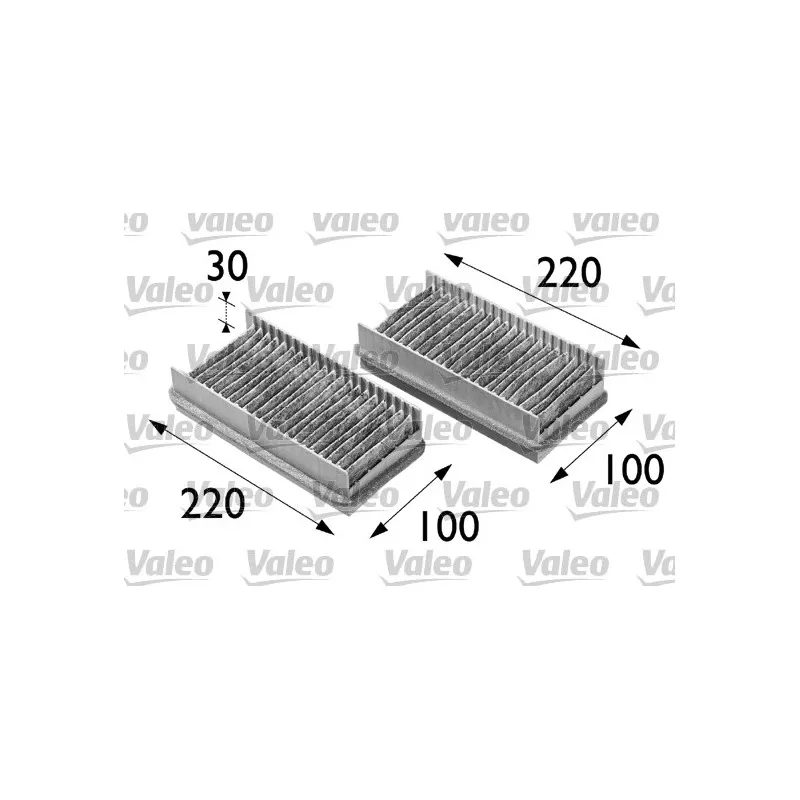 Filtre, air de l'habitacle VALEO 698478