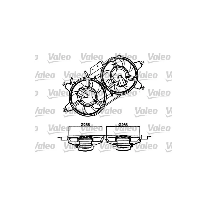 Ventilateur, refroidissement du moteur VALEO 698482