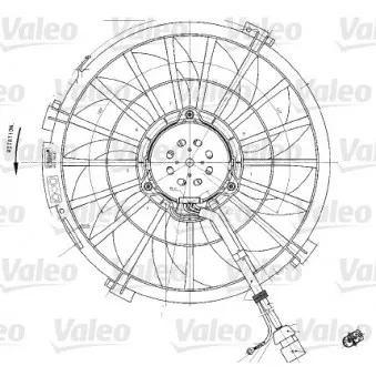 Ventilateur, refroidissement du moteur VALEO 698542